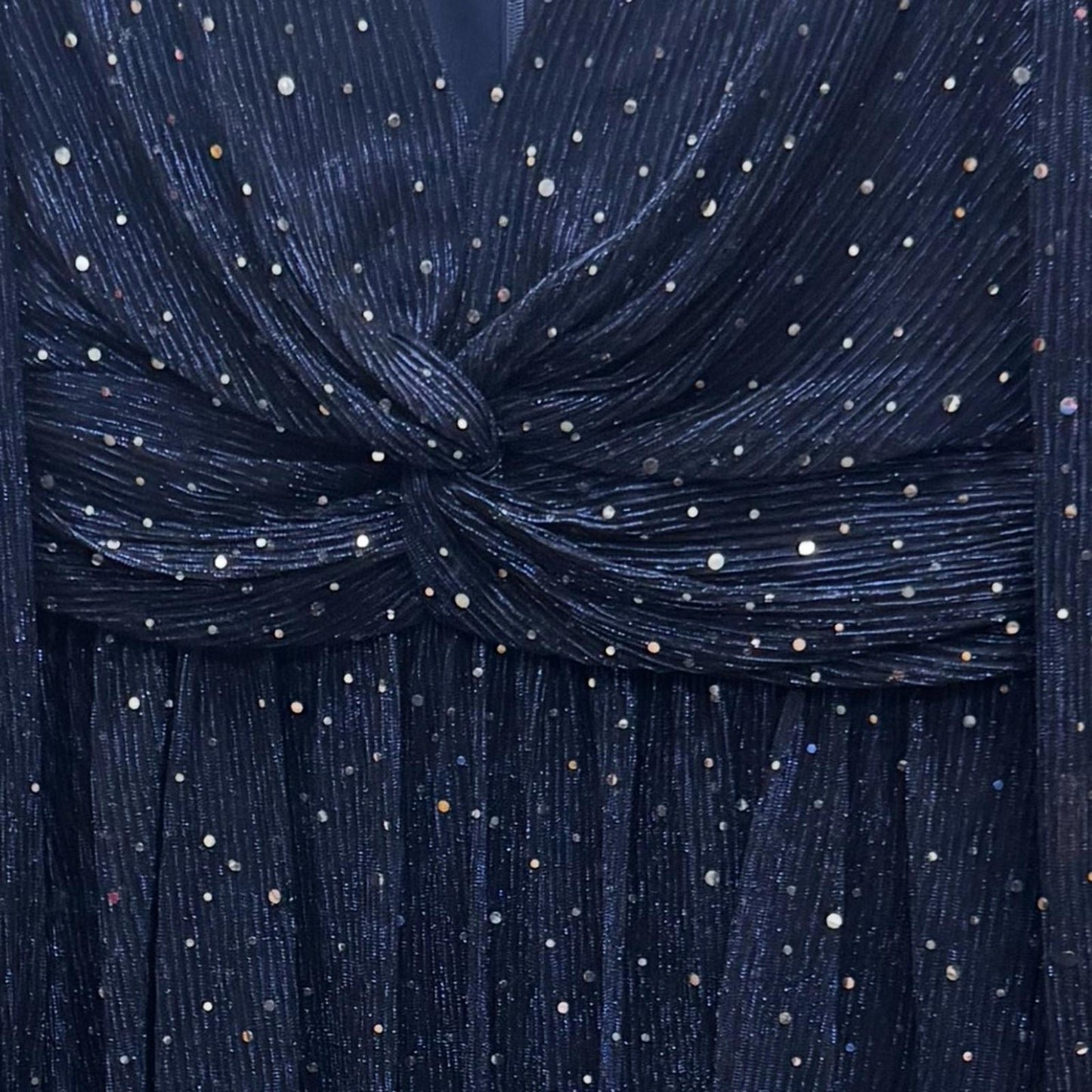Eliza J Sparkling Navy Long Sleeve Dress
