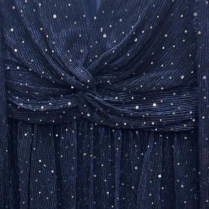 Eliza J Sparkling Navy Long Sleeve Dress