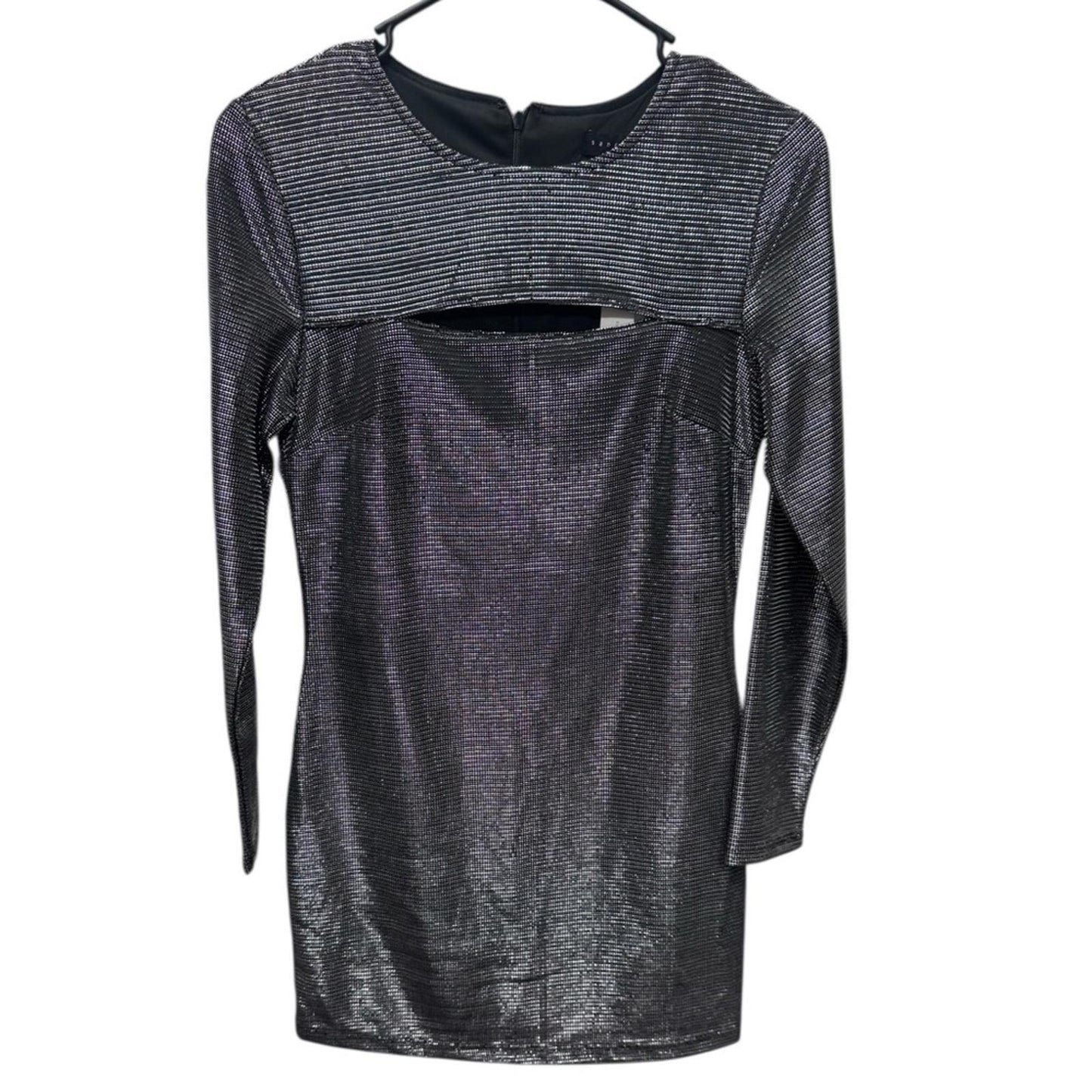 Sanctuary Shimmering Black Long Sleeve Dress