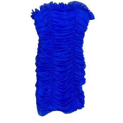 Blondie Nites Royal Blue Strapless Dress