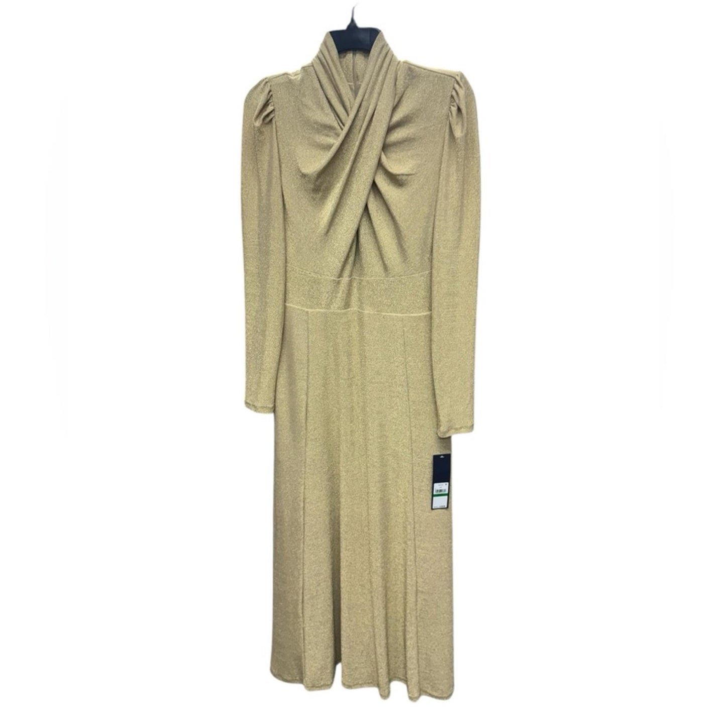 Rachel Rachel Roy Elegant Long Sleeve Gold Dress