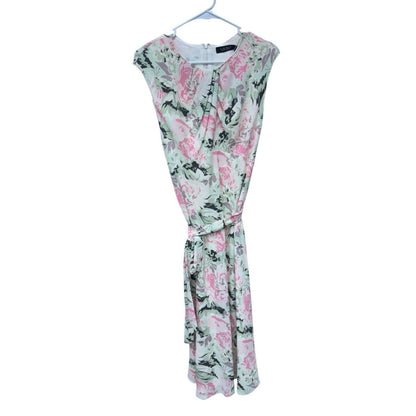 Lauren Ralph Lauren Pink Floral Midi Dress