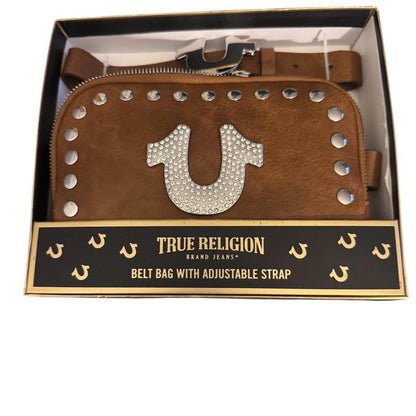 True religion Brand jeans Brown Studded Belt Bag