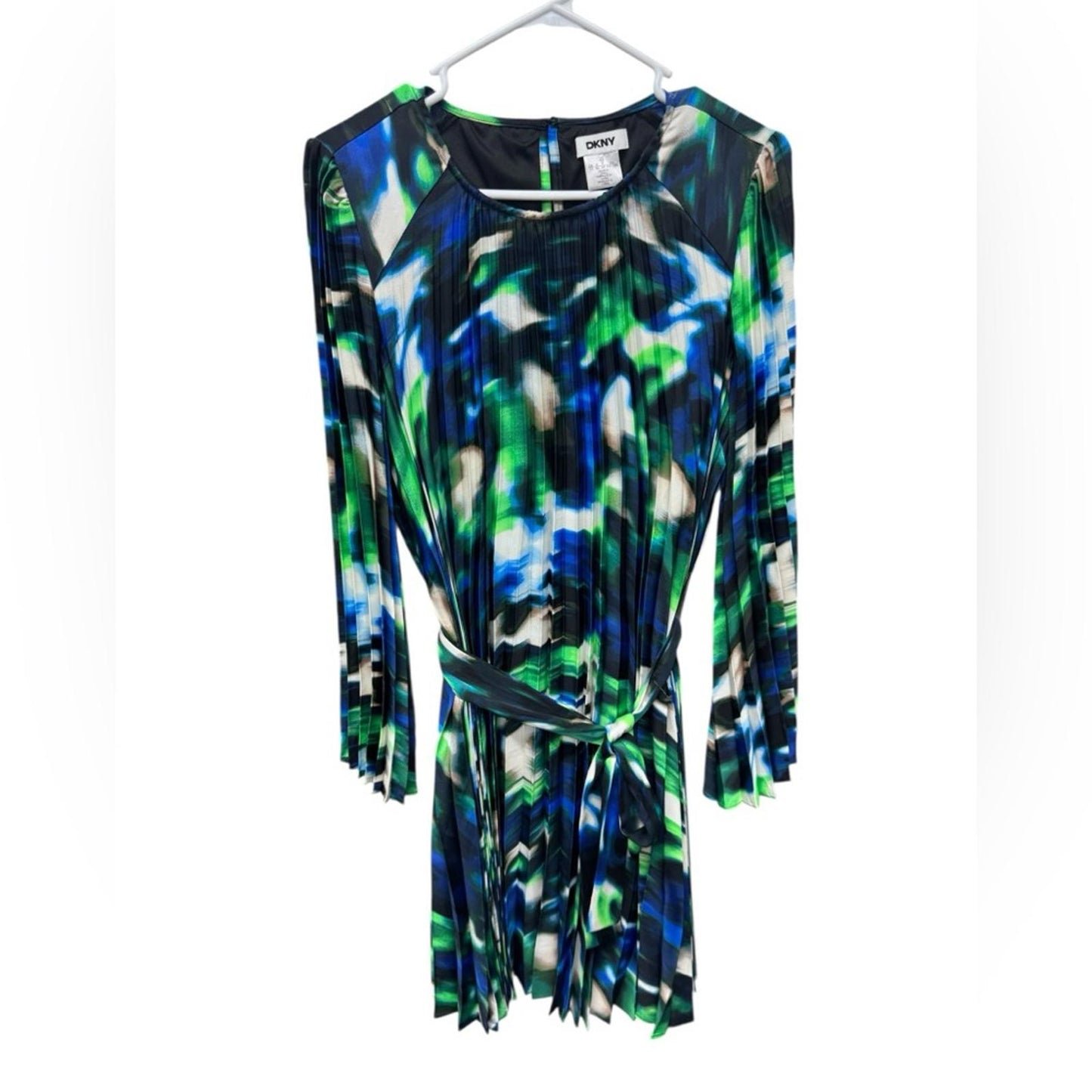 DKNY Blue and Green Midi Dress