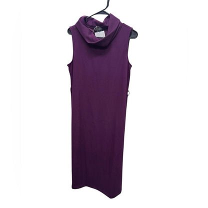 Donna Karan Rich Purple Midi Dress