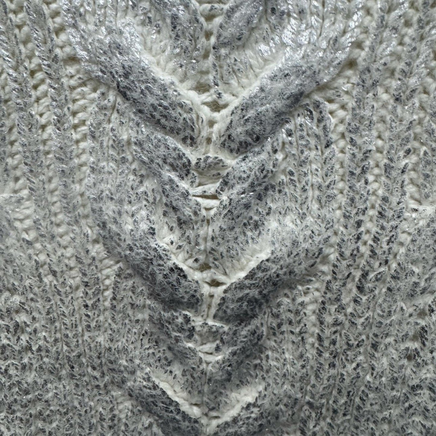 Lucky brand Gray Cable Knit Sleeveless Sweater
