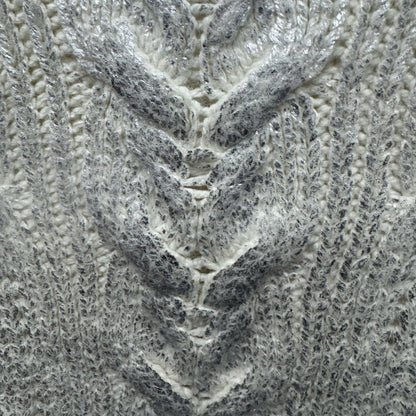 Lucky brand Gray Cable Knit Sleeveless Sweater