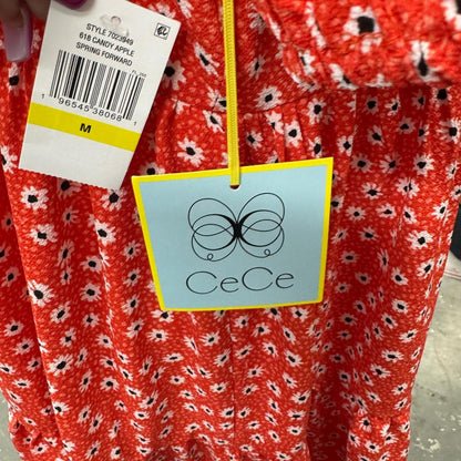 CeCe Red Daisy Dress