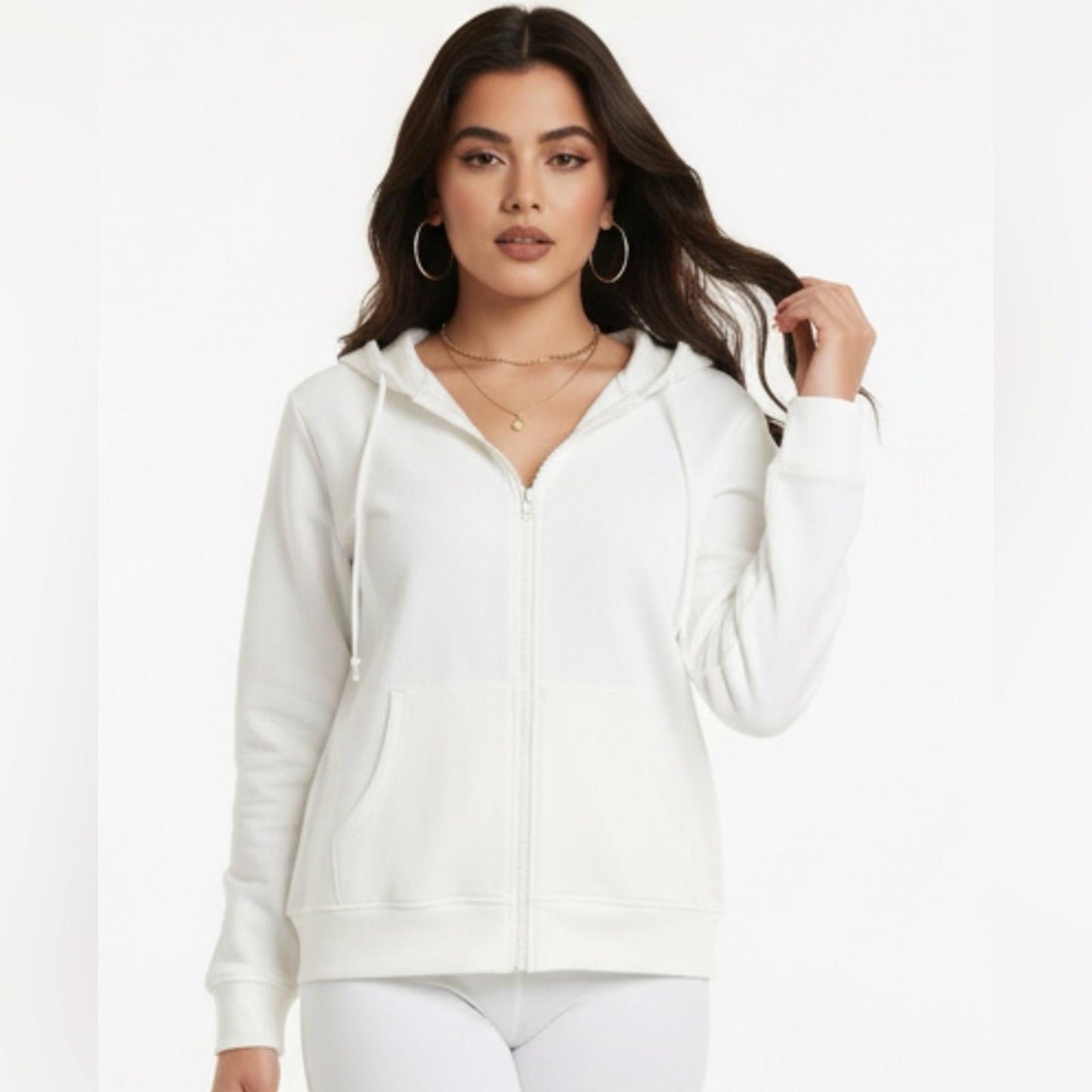 Ideology Women's Classic White Hoodie
