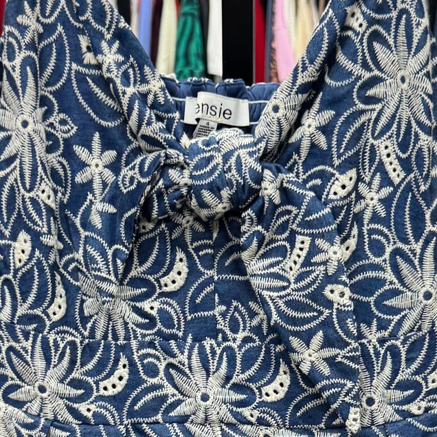 Kensie Navy Floral Dress