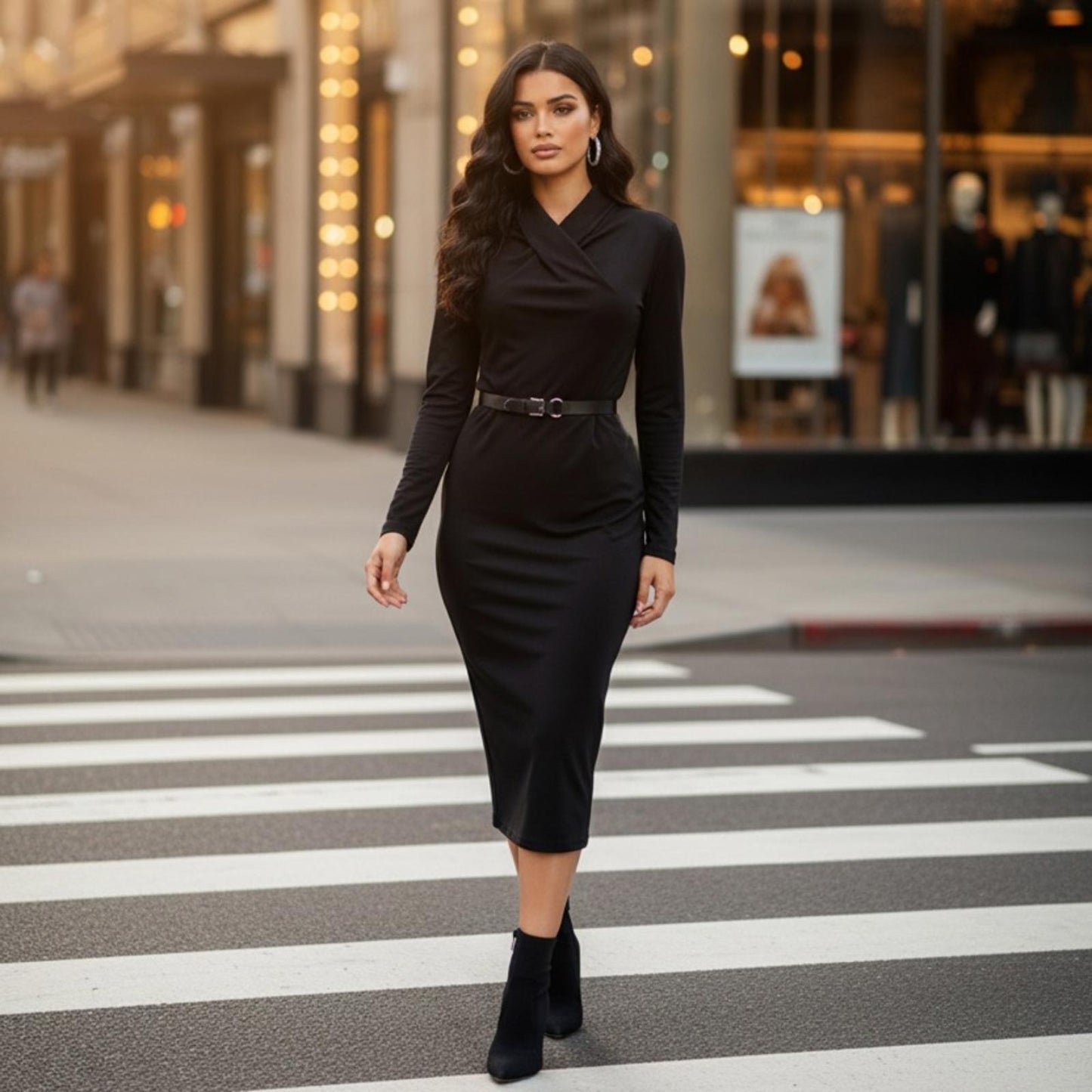 Lauren Ralph Lauren Black Wrap Dress