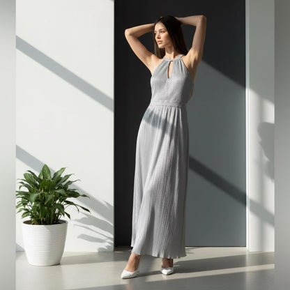 Kensie Silver Maxi Dress