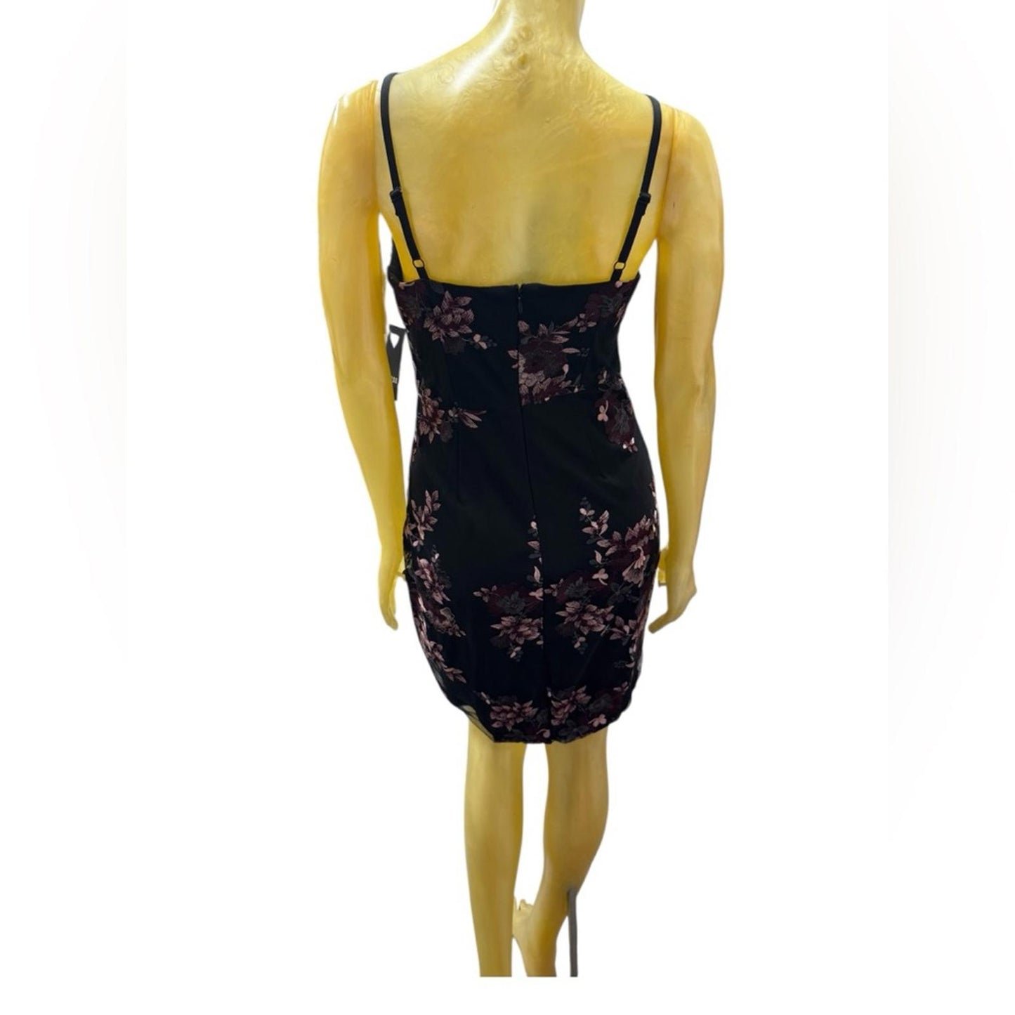 Guess Floral Black and Purple Women's Dress