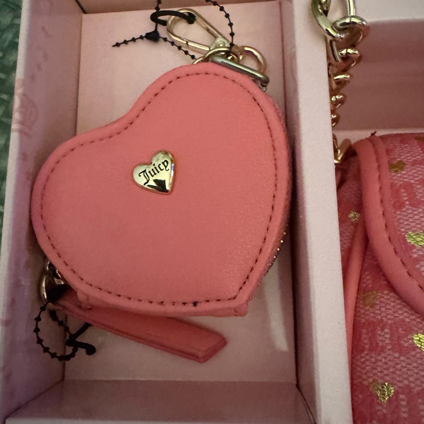 Juicy contour Pink Heart-Embellished Women's Bag