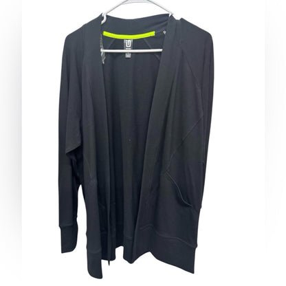 Ideology Women's Black Open Cardigan