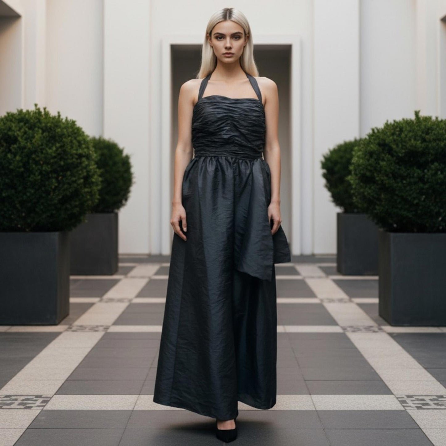 Donna Karan Black Maxi Dress