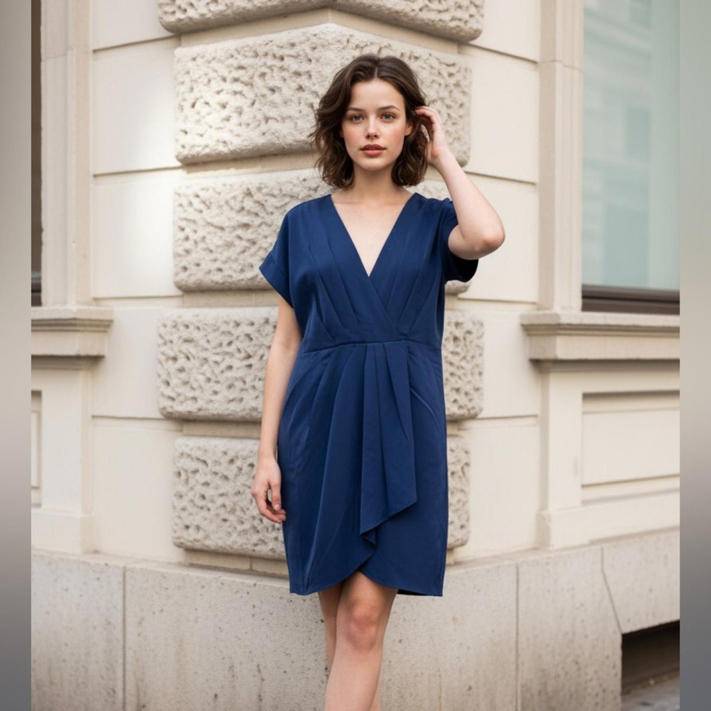 DKNY Deep Blue Mini Dress
