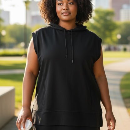 Ideology, Black Sleeveless Hoodie
