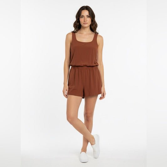 Ideology Chestnut Sleeveless romper