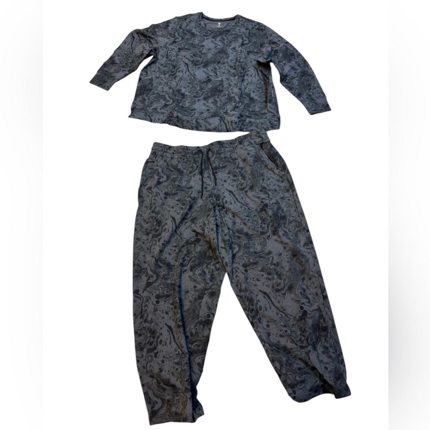 Ideology Charcoal Patterned Lounge Set
